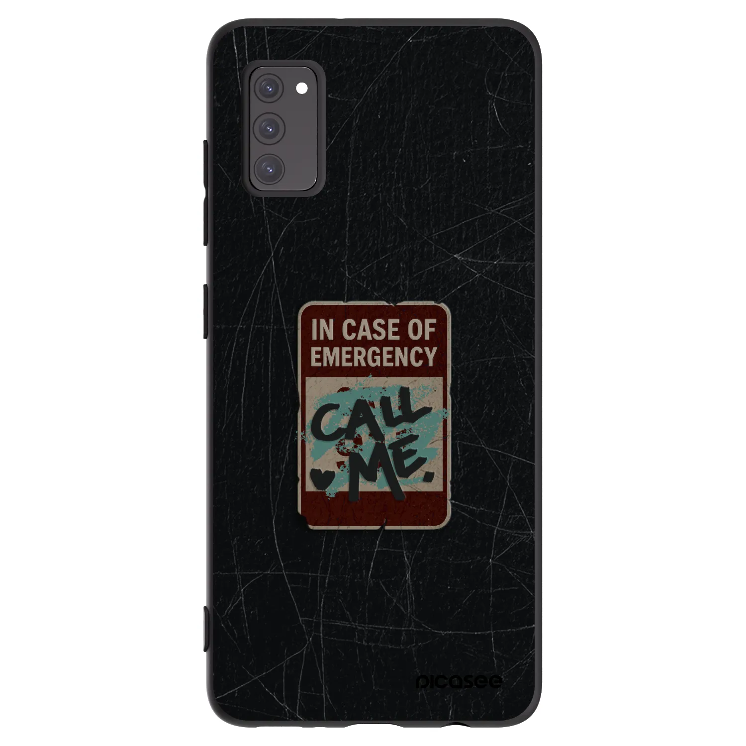 Picasee Samsung Galaxy A41 A415F Hülle - Schwarzes Silikon - EMERGENCY