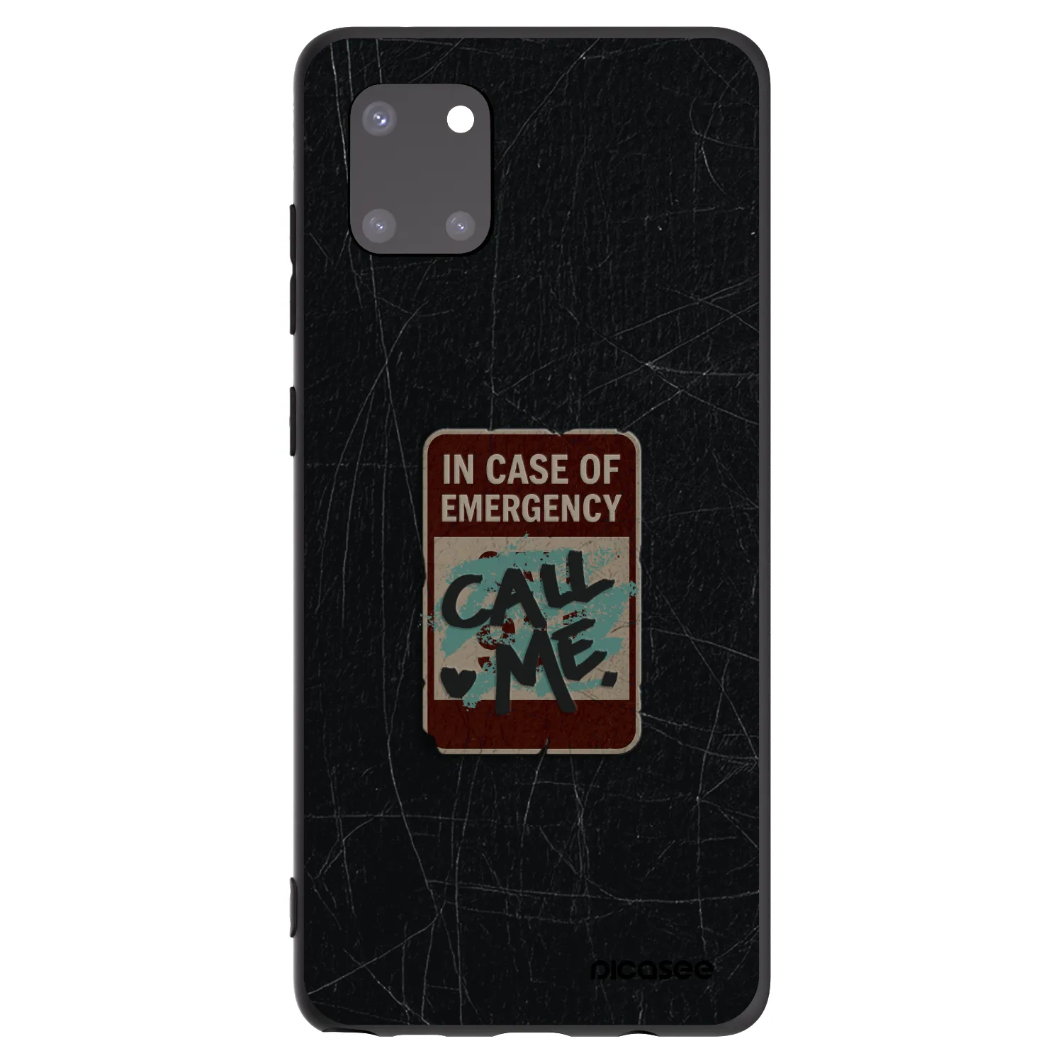 Picasee Samsung Galaxy Note 10 Lite N770F Hülle - Schwarzes Silikon - EMERGENCY