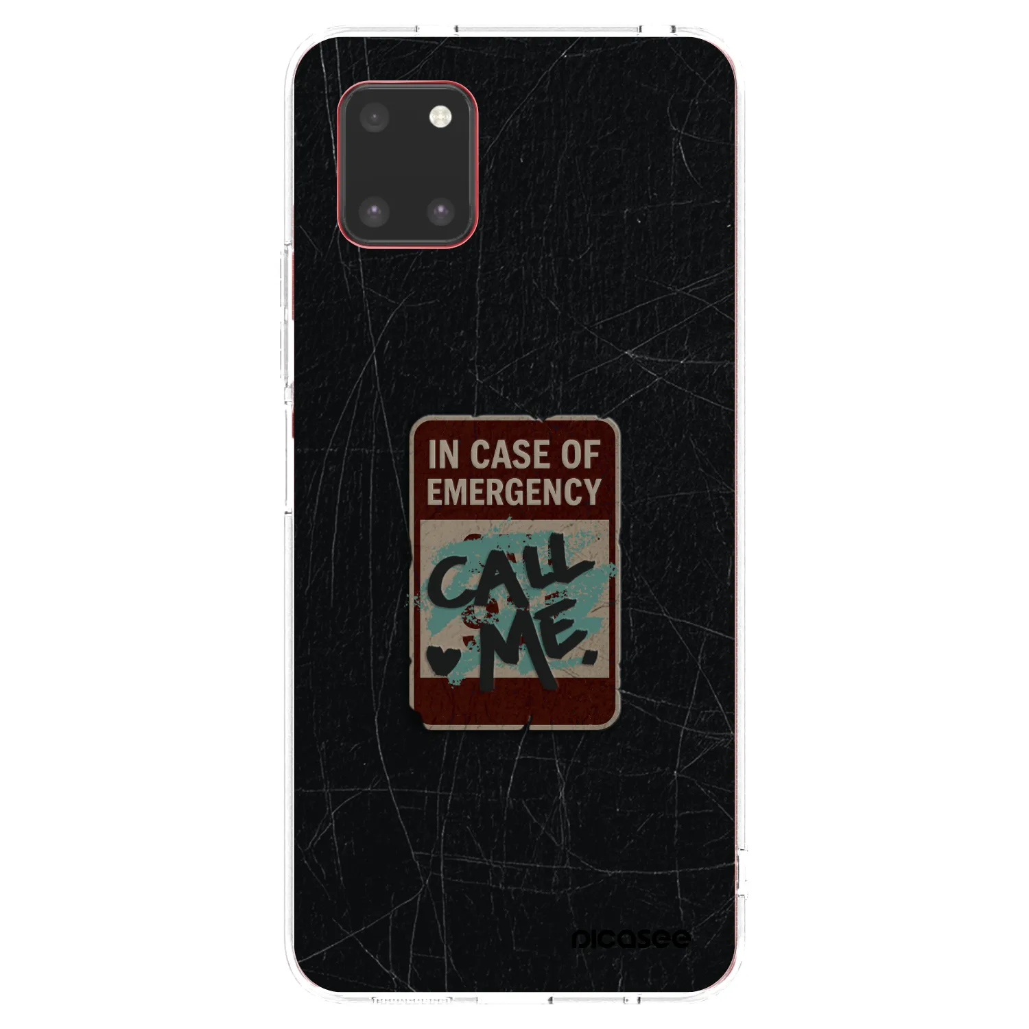 Picasee Samsung Galaxy Note 10 Lite N770F Hülle - Transparentes Silikon - EMERGENCY
