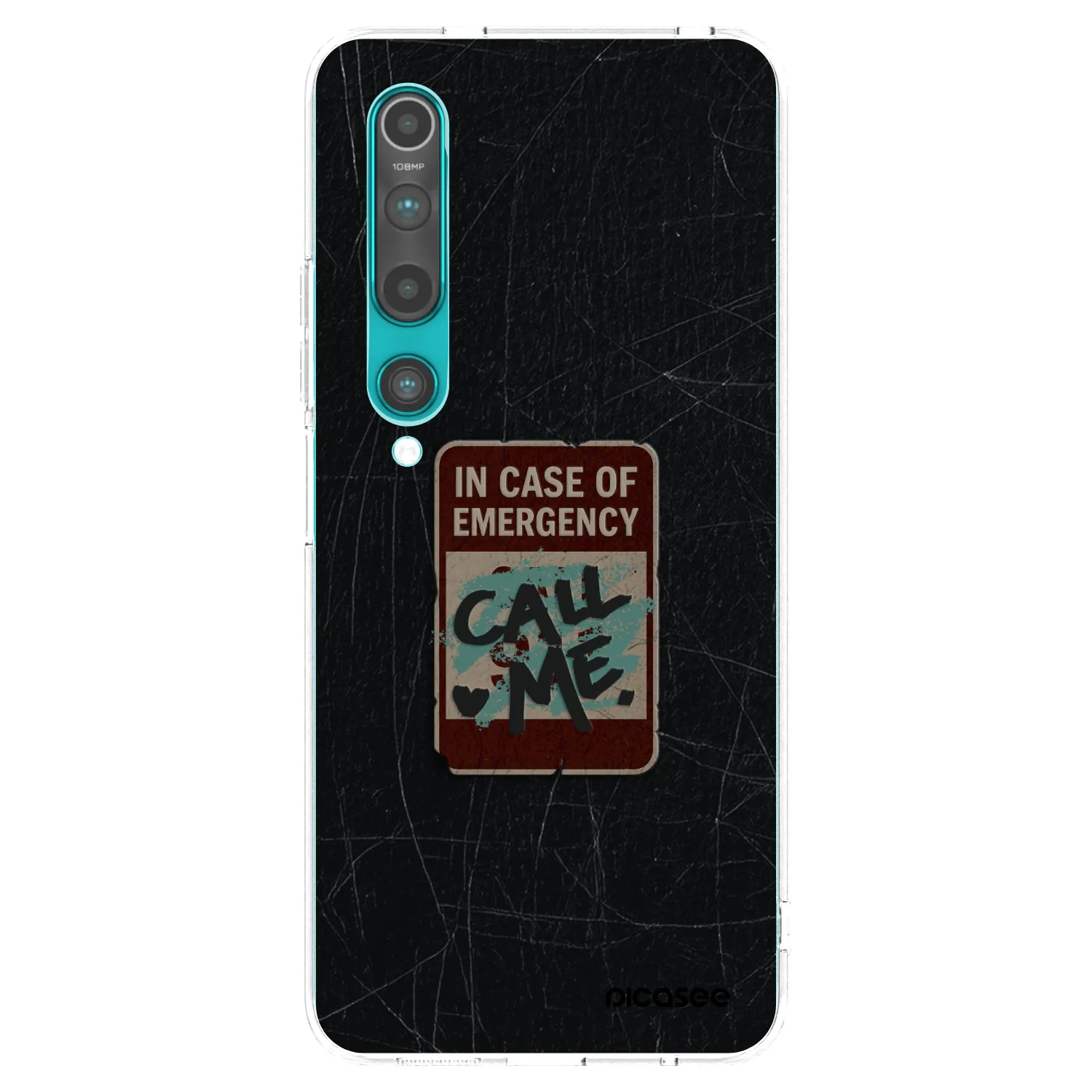 Picasee Xiaomi Mi 10 Hülle - Transparentes Silikon - EMERGENCY