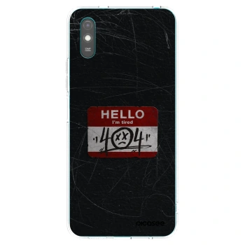 Picasee Xiaomi Redmi 9A Hülle - Transparentes Silikon - HELLO 404