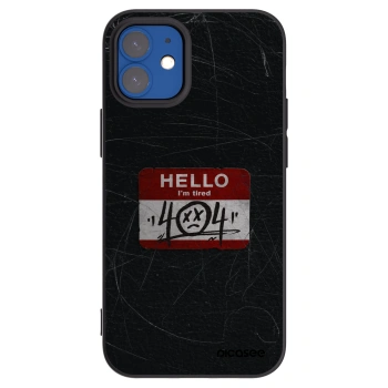 Picasee Apple iPhone 12 mini Hülle - Schwarzes Silikon - HELLO 404