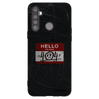 Picasee Realme 6i Hülle - Schwarzes Silikon - HELLO 404
