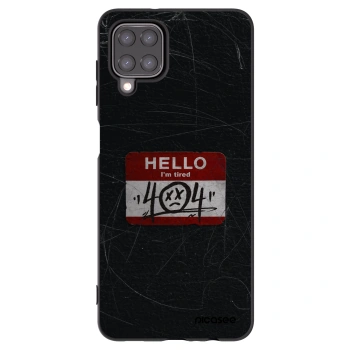 Picasee Samsung Galaxy A12 A125F Hülle - Schwarzes Silikon - HELLO 404