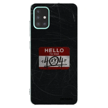 Picasee Samsung Galaxy M31s Hülle - Transparentes Silikon - HELLO 404