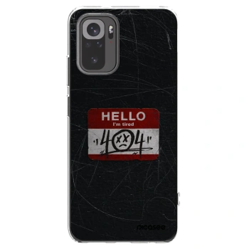 Picasee Xiaomi Redmi Note 10 Hülle - Transparentes Silikon - HELLO 404