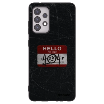 Picasee Samsung Galaxy A52 5G A525F Hülle - Schwarzes Silikon - HELLO 404
