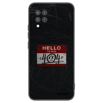 Picasee Samsung Galaxy A42 A426B Hülle - Schwarzes Silikon - HELLO 404