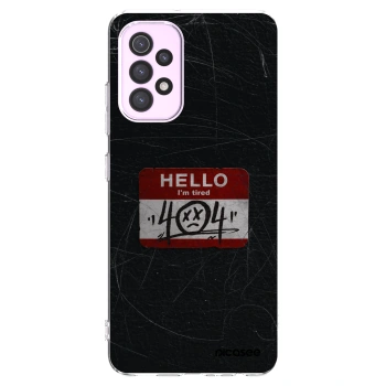 Picasee Samsung Galaxy A32 5G A326B Hülle - Transparentes Silikon - HELLO 404