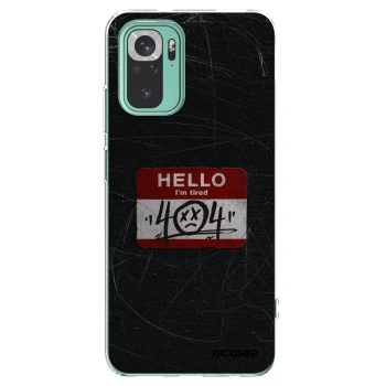 Picasee Xiaomi Redmi Note 10 Pro Hülle - Transparentes Silikon - HELLO 404