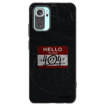 Picasee Xiaomi Redmi Note 10 Pro Hülle - Schwarzes Silikon - HELLO 404