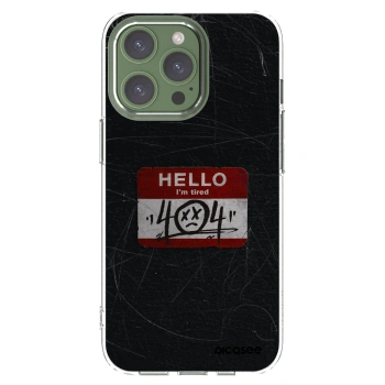 Picasee Apple iPhone 13 Pro Hülle - Transparentes Silikon - HELLO 404