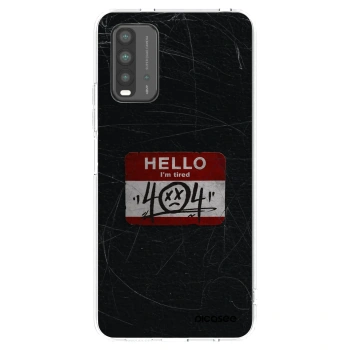 Picasee Xiaomi Redmi 9T Hülle - Schwarzes Silikon - HELLO 404