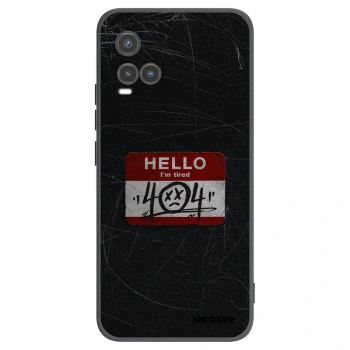 Picasee Vivo Y33s Hülle - Schwarzes Silikon - HELLO 404