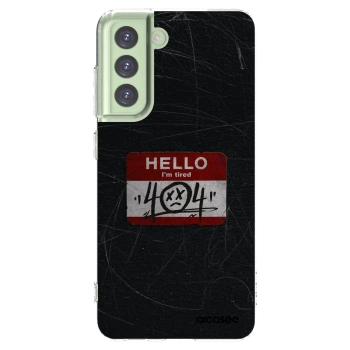 Picasee Samsung Galaxy S21 FE 5G Hülle - Transparentes Silikon - HELLO 404