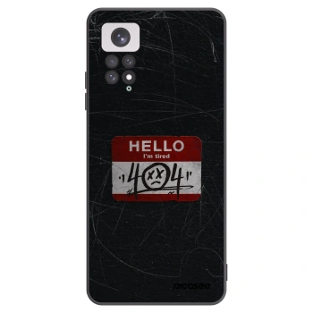 Picasee Xiaomi Redmi Note 11 Hülle - Schwarzes Silikon - HELLO 404