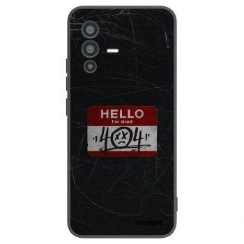 Picasee Vivo V23 5G Hülle - Schwarzes Silikon - HELLO 404