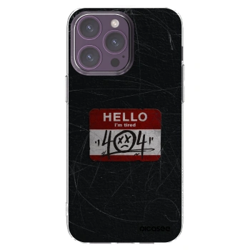 Picasee Apple iPhone 14 Pro Max Hülle - Transparentes Silikon - HELLO 404