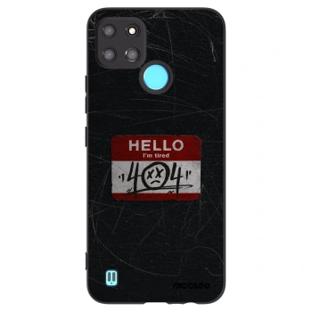 Picasee Realme C21Y Hülle - Schwarzes Silikon - HELLO 404