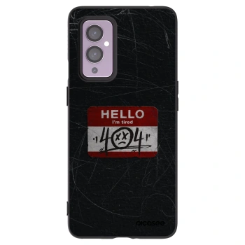 Picasee OnePlus 9 Hülle - Schwarzes Silikon - HELLO 404