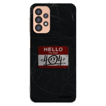 Picasee Samsung Galaxy A23 A236B 5G Hülle - Transparentes Silikon - HELLO 404