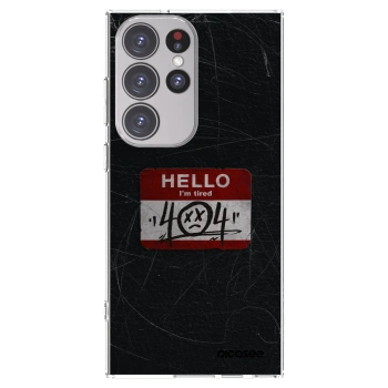 Picasee Samsung Galaxy S23 Ultra 5G Hülle - Transparentes Silikon - HELLO 404