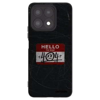 Picasee Honor X8a Hülle - Schwarzes Silikon - HELLO 404