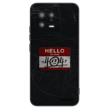 Picasee Xiaomi 13 Hülle - Schwarzes Silikon - HELLO 404
