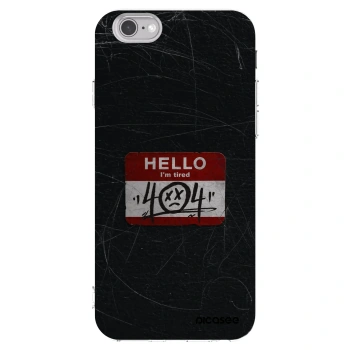 Picasee Apple iPhone 6/6S Hülle - Transparentes Silikon - HELLO 404
