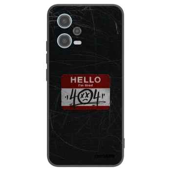 Picasee Xiaomi Redmi Note 12 5G Hülle - Schwarzes Silikon - HELLO 404