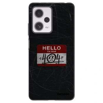 Picasee Xiaomi Redmi Note 12 Pro+ 5G Hülle - Schwarzes Silikon - HELLO 404