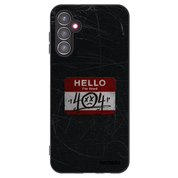 Picasee Samsung Galaxy A14 4G A145R Hülle - Schwarzes Silikon - HELLO 404