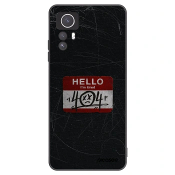 Picasee Xiaomi Redmi Note 12S Hülle - Schwarzes Silikon - HELLO 404