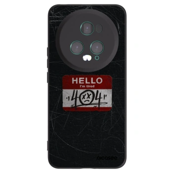 Picasee Honor Magic5 Pro Hülle - Schwarzes Silikon - HELLO 404