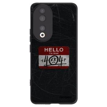 Picasee Honor 90 5G Hülle - Schwarzes Silikon - HELLO 404