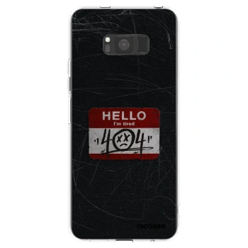 Picasee Samsung Galaxy S8 G950F Hülle - Transparentes Silikon - HELLO 404