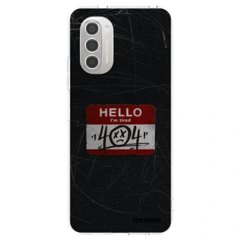 Picasee Motorola Moto G51 Hülle - Transparentes Silikon - HELLO 404