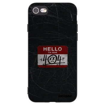 Picasee Apple iPhone 7 Hülle - Schwarzes Silikon - HELLO 404