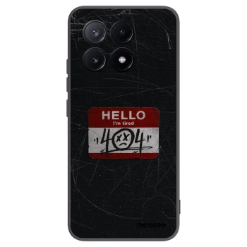 Picasee Xiaomi Poco X6 Pro Hülle - Schwarzes Silikon - HELLO 404