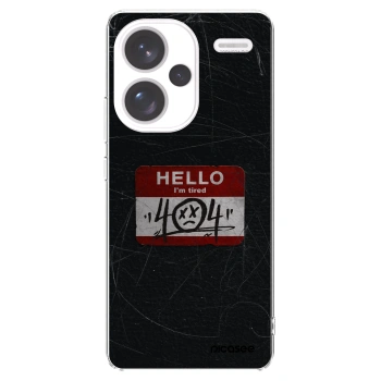 Picasee Xiaomi Redmi Note 13 Pro+ 5G Hülle - Transparentes Silikon - HELLO 404