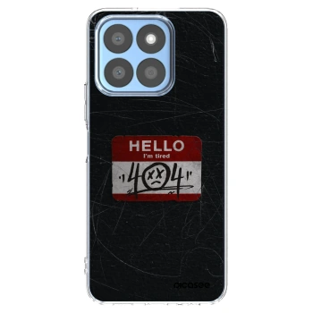 Picasee Honor X8b Hülle - Transparentes Silikon - HELLO 404