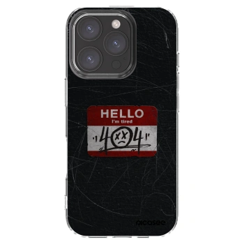 Picasee Apple iPhone 16 Pro Hülle - Transparentes Silikon - HELLO 404