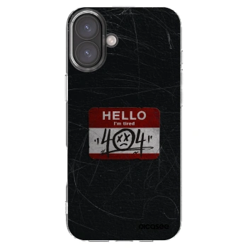 Picasee Apple iPhone 16 Plus Hülle - Transparentes Silikon - HELLO 404