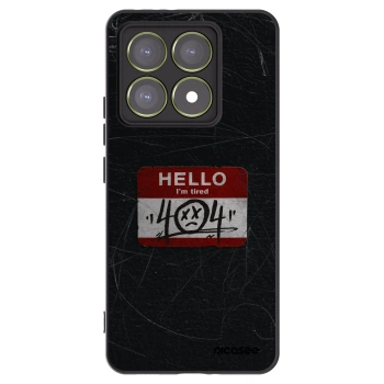 Picasee Xiaomi 14T Hülle - Schwarzes Silikon - HELLO 404