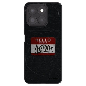 Picasee Honor X8c Hülle - Schwarzes Silikon - HELLO 404