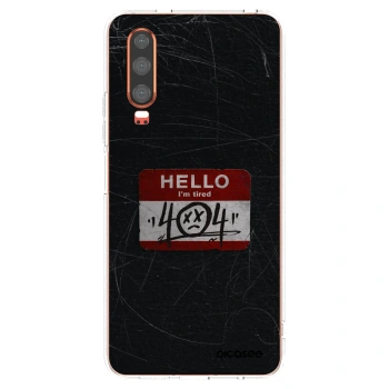 Picasee Huawei P30 Hülle - Transparentes Silikon - HELLO 404