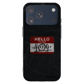 Picasee Apple iPhone 17 Pro Hülle - Transparentes Silikon - HELLO 404