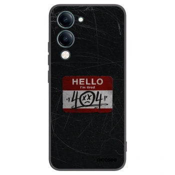 Picasee Vivo Y29s 5G Hülle - Schwarzes Silikon - HELLO 404