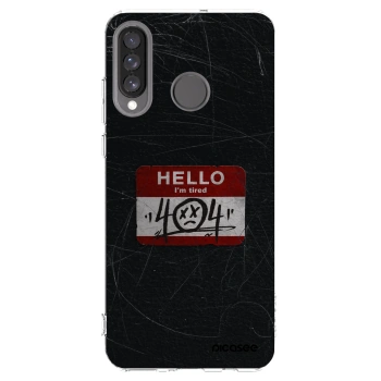 Picasee Huawei P30 Lite Hülle - Transparentes Silikon - HELLO 404
