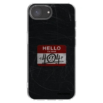 Picasee Apple iPhone 17e Hülle - Transparentes Silikon - HELLO 404